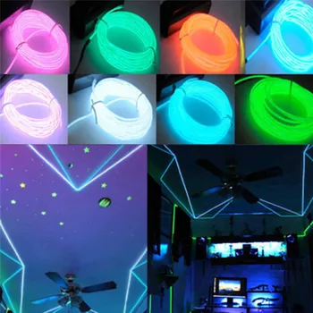 113cm Flexible Neon Light Glow EL Wire Rope Tape Cable Strip 3V LED Cold Lights Shoes Clothing Car Decorate Lamps New 
113cm Flexible Neon Light Glow EL Wire Rope Tape Cable Strip 3V LED Cold Lights Shoes Clothing Car Decorate Lamps New