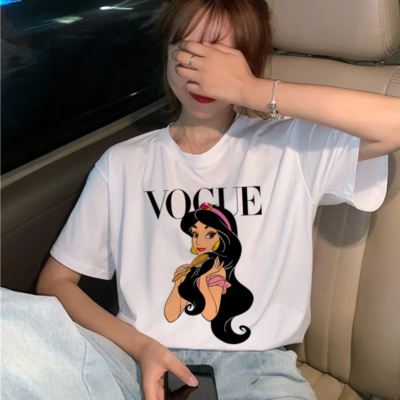 Ladies summer casual short sleeves Vogue Princess T Shirt Women Harajuku Funny Cartoon
Ladies summer casual short sleeves Vogue Princess T Shirt Women Harajuku Funny Cartoon