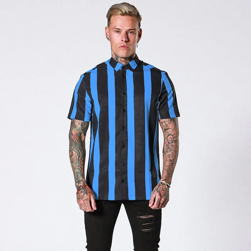 Brand men's shirt short sleeve striped color matching fashion business shirt casual streetwear men's clothing shirt
Brand men's shirt short sleeve striped color matching fashion business shirt casual streetwear men's clothing shirt
