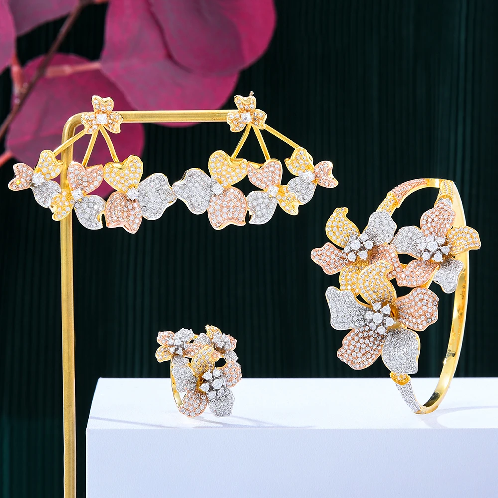 Siscathy Ethiopi Bride Wedding Engagement Party Jewelry Set For Women Fashion Noble Luxury Earrings Bracelet Ring Accessory 3pcs
Siscathy Ethiopi Bride Wedding Engagement Party Jewelry Set For Women Fashion Noble Luxury Earrings Bracelet Ring Accessory 3pcs