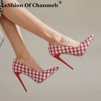 Sexy 12cm Stiletto Heels Women Shoes zapatos de mujer Plaid Pumps Women's Ladies Wedding Party Shoes Shallow Pumps Pointed Toe
Sexy 12cm Stiletto Heels Women Shoes zapatos de mujer Plaid Pumps Women's Ladies Wedding Party Shoes Shallow Pumps Pointed Toe