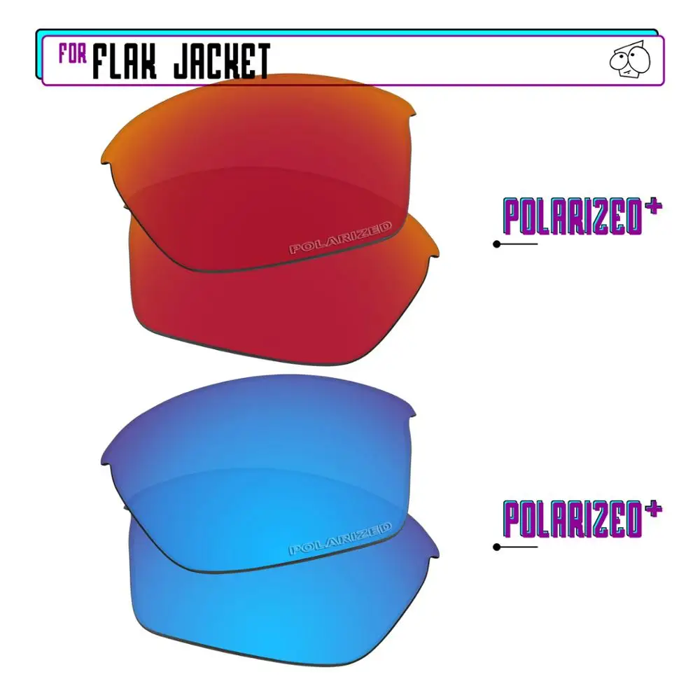 EZReplace Polarized Replacement Lenses for - Oakley Flak Jacket Sunglasses - BlueP Plus-RedP Plus
EZReplace Polarized Replacement Lenses for - Oakley Flak Jacket Sunglasses - BlueP Plus-RedP Plus