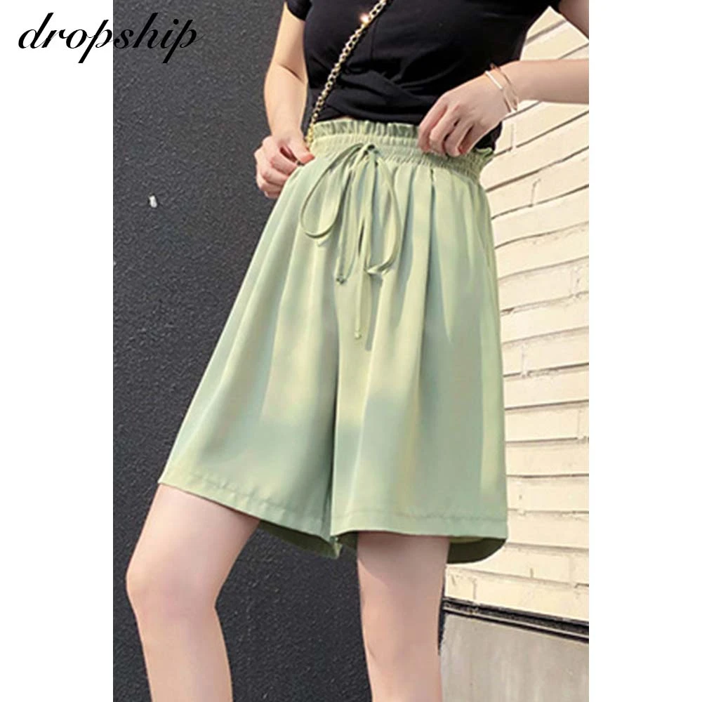 Dropship Summer Casual Shorts Women Plus Size elastic High Waist Wide Leg Shorts Ladies Thin Loose Straight Short Trousers
Dropship Summer Casual Shorts Women Plus Size elastic High Waist Wide Leg Shorts Ladies Thin Loose Straight Short Trousers