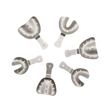 6PCS/Set Lab Equipment L/M/S Size Upper Lower Stainless Steel Impression Trays for Lab
6PCS/Set Lab Equipment L/M/S Size Upper Lower Stainless Steel Impression Trays for Lab