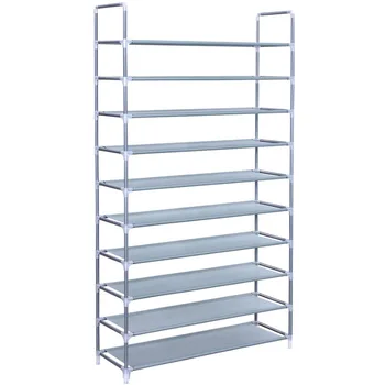 Large Capacity 10 Layers Shoe Rack Easy to Install Home 50 Pairs Shoe Organizer Space Saving Stand Holder Furniture for Door 
Large Capacity 10 Layers Shoe Rack Easy to Install Home 50 Pairs Shoe Organizer Space Saving Stand Holder Furniture for Door