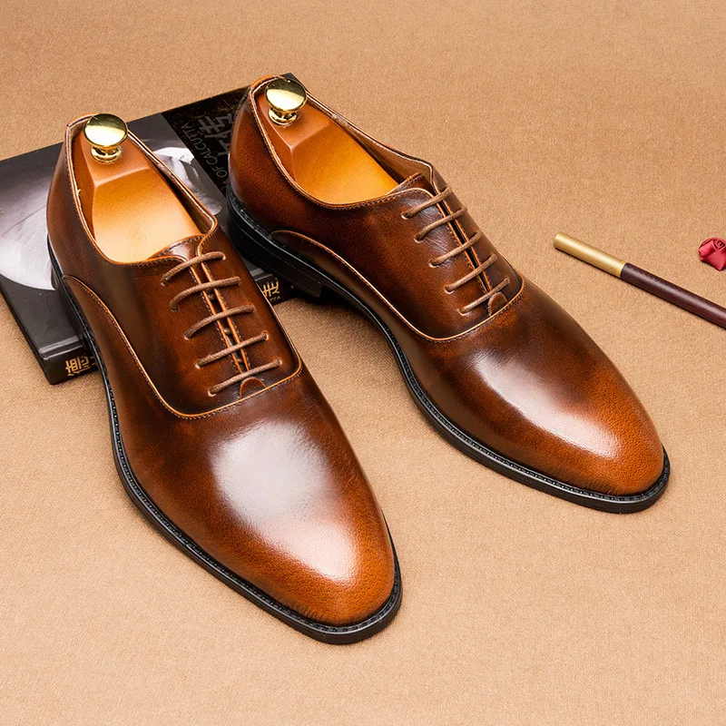 black brown autumn winter 4 season Retro large size male business dress shoes first layer leather men shoes 38-46
black brown autumn winter 4 season Retro large size male business dress shoes first layer leather men shoes 38-46