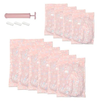 11 Thickened Vacuum Storage Bags For Quilt Cloth Compressed Bag with Hand Pump Reusable Blanket Clothes Pillow Organizer
11 Thickened Vacuum Storage Bags For Quilt Cloth Compressed Bag with Hand Pump Reusable Blanket Clothes Pillow Organizer