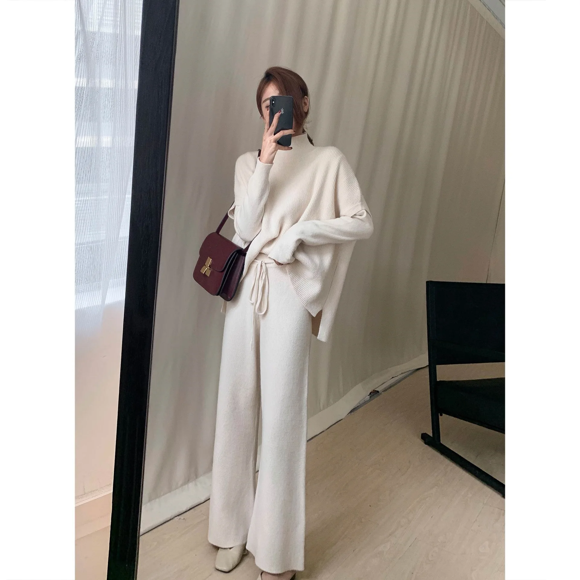 Sweater WOMEN'S Suit 2019 Autumn And Winter New Style Knit Wide-Leg Trousers + Half-Turtle-Neck Tops + Vest Outdoor Three-piece
Sweater WOMEN'S Suit 2019 Autumn And Winter New Style Knit Wide-Leg Trousers + Half-Turtle-Neck Tops + Vest Outdoor Three-piece
