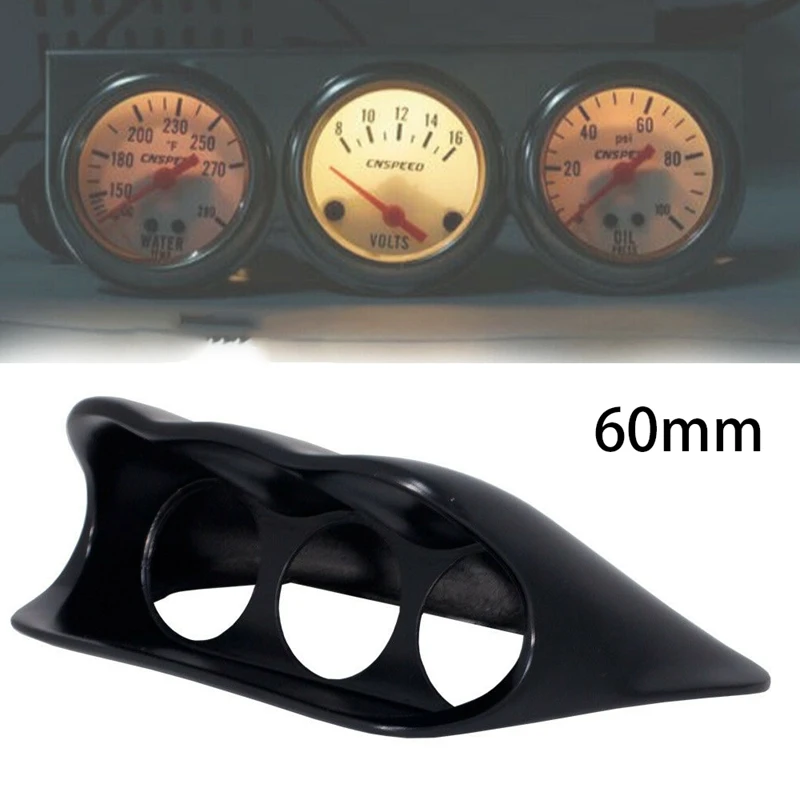 60mm Triple Dash Gauge Meter Pod Gauge Mounting For 0207 Subaru
