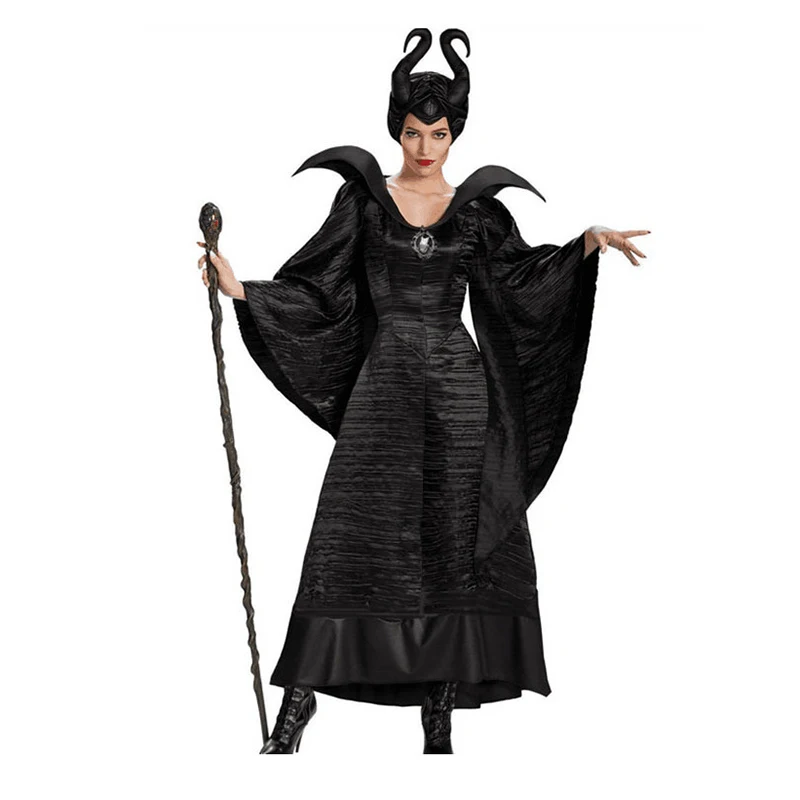 Halloween Women Black Sleeping Beauty Witch Queen Maleficent Costumes Carnival Party Cosplay Fancy Dress
Halloween Women Black Sleeping Beauty Witch Queen Maleficent Costumes Carnival Party Cosplay Fancy Dress