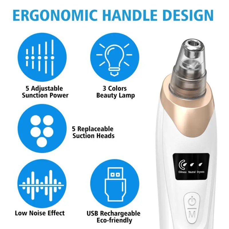 Electric Microcrystalline Blackhead Vacuum Cleaner For Face Acne Black Dot Pimple Blackhead Remover Skin Care Tools
Electric Microcrystalline Blackhead Vacuum Cleaner For Face Acne Black Dot Pimple Blackhead Remover Skin Care Tools