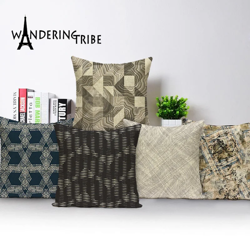 Abstract Geometric Cushion Cover Retro Black Stripe Pillow Case Plaid Decorative Pillows for Couch Linen Kissen Cushions Cases
Abstract Geometric Cushion Cover Retro Black Stripe Pillow Case Plaid Decorative Pillows for Couch Linen Kissen Cushions Cases