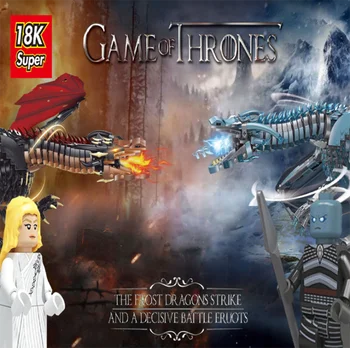 Super18K of Thrones Song of ice and fire Series Dragon model building blocks bricks High difficulty boys Toys Christmas Gift
Super18K of Thrones Song of ice and fire Series Dragon model building blocks bricks High difficulty boys Toys Christmas Gift