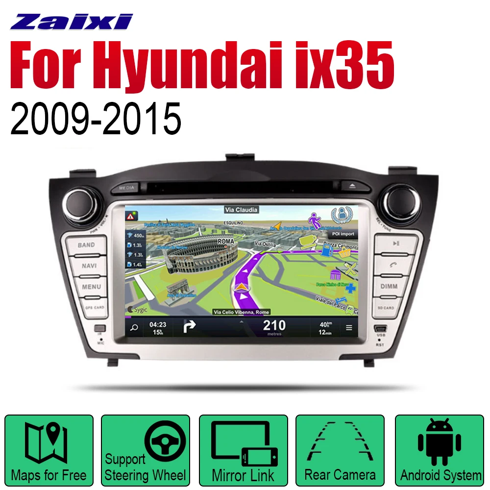 ZaiXi Auto Radio 2 Din Android Car DVD Player For Hyundai ix35 2009~2015 GPS Navigation BT Wifi Map Multimedia system Stereo
ZaiXi Auto Radio 2 Din Android Car DVD Player For Hyundai ix35 2009~2015 GPS Navigation BT Wifi Map Multimedia system Stereo