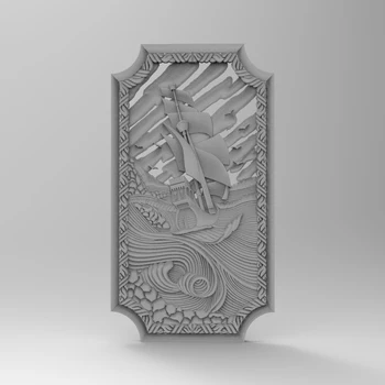 boat on wave panel relief 3D model STL format file CNC router ArtCAM Aspire Type3 JDpaint engraving carving file A2017
boat on wave panel relief 3D model STL format file CNC router ArtCAM Aspire Type3 JDpaint engraving carving file A2017
