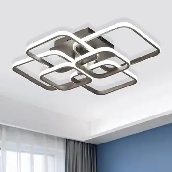 New Modern Acrylic LED Ceiling Light 87W 6 Heads Square Shape LED Cool White 6000K Flush Mount for Livingroom Kitchen Bedroom 
New Modern Acrylic LED Ceiling Light 87W 6 Heads Square Shape LED Cool White 6000K Flush Mount for Livingroom Kitchen Bedroom