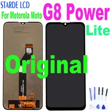 Ensemble écran tactile LCD, 6.5 pouces, pour Motorola Moto G8 Power Lite, 2/4/6, Original=