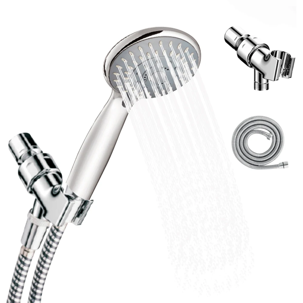 Hot New Handheld Shower Head 5 Spray Settings With Stainless Steel Hose Adjustable Bracket Set Polished Chrome Hand Showerhead H
Hot New Handheld Shower Head 5 Spray Settings With Stainless Steel Hose Adjustable Bracket Set Polished Chrome Hand Showerhead H