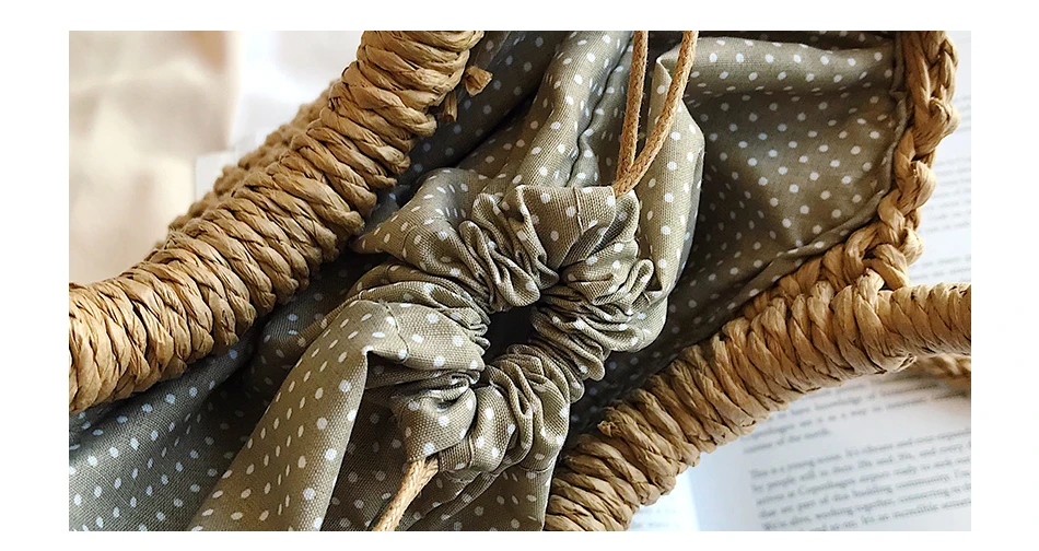 Summer Woven Straw Bucket Bags for Women 2021