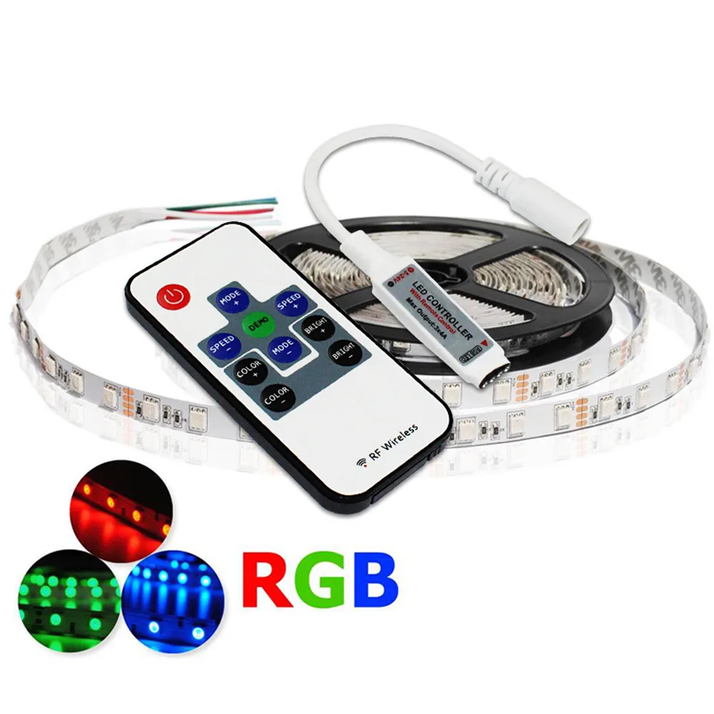 Mini RGB LED Controller Dimmer DC 5V 12V 24V 6A Adjustable Speed 11 Keys Wireless RF Remote Controller for RGB LED Strip Lights
Mini RGB LED Controller Dimmer DC 5V 12V 24V 6A Adjustable Speed 11 Keys Wireless RF Remote Controller for RGB LED Strip Lights