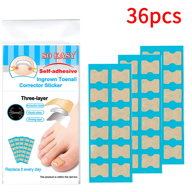 36/48/72Pcs Toenail Correction Stickers Ingrown Toenail Correction Tool 3layers Toe Nail Treatment Elastic Patch Sticker Clip
36/48/72Pcs Toenail Correction Stickers Ingrown Toenail Correction Tool 3layers Toe Nail Treatment Elastic Patch Sticker Clip
