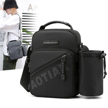 Men's Shoulder Bag Nylon Waterproof Messenger Bag Solid Color Multifunctional Zipper Soft Letter Small Travel Bag Handbag
Men's Shoulder Bag Nylon Waterproof Messenger Bag Solid Color Multifunctional Zipper Soft Letter Small Travel Bag Handbag