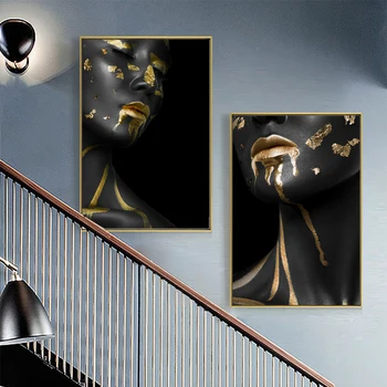 Black Gold Nude African Art Woman Oil Painting on Canvas Cuadros Posters and Prints Scandinavian Wall Picture for Living Room
Black Gold Nude African Art Woman Oil Painting on Canvas Cuadros Posters and Prints Scandinavian Wall Picture for Living Room