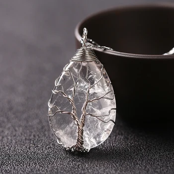 1PC Natural Crystal Tree Of Life Lucky Fashion Pendant Ladies Mineral Jewelry Crystal Point Healing DIY Gift
1PC Natural Crystal Tree Of Life Lucky Fashion Pendant Ladies Mineral Jewelry Crystal Point Healing DIY Gift