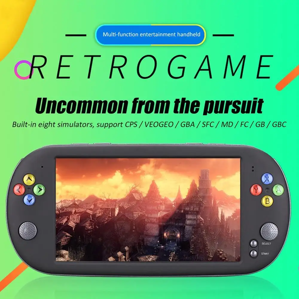 X16 7 Inch Retro Classic Game Console Handheld Portable 8/16GB Retro Classic Video Game Player for Neogeo Arcade Handheld
X16 7 Inch Retro Classic Game Console Handheld Portable 8/16GB Retro Classic Video Game Player for Neogeo Arcade Handheld