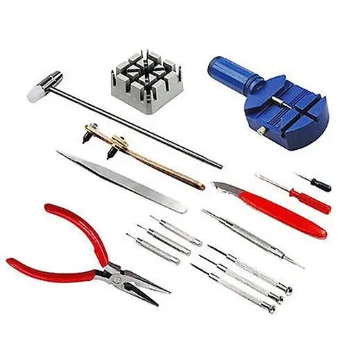16 Pieces Watch Repair Kit Set Wrist Strap Adjust Pin Tool Kit Back Remover Watch tools watch opener spring bar repair lever scr
16 Pieces Watch Repair Kit Set Wrist Strap Adjust Pin Tool Kit Back Remover Watch tools watch opener spring bar repair lever scr