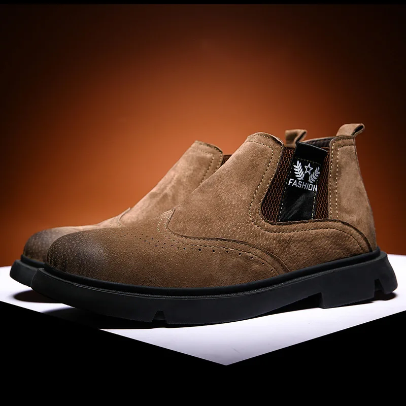 Autumn & Winter New Style Chelsea Men's Boot Cover Mouth Lazy Boots England Style MEN'S SHOES Pointed-Toe Leather Shoes 48 Large
Autumn & Winter New Style Chelsea Men's Boot Cover Mouth Lazy Boots England Style MEN'S SHOES Pointed-Toe Leather Shoes 48 Large