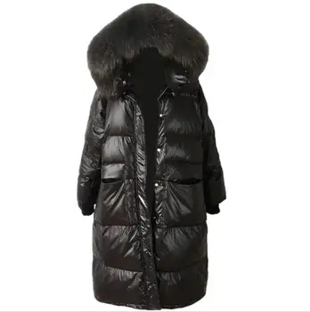 90% White Down Jacket Women 2020 New Winter Long Large Fur Collar hooded Thick Fashion Black Down Parkas Coat r1320
90% White Down Jacket Women 2020 New Winter Long Large Fur Collar hooded Thick Fashion Black Down Parkas Coat r1320