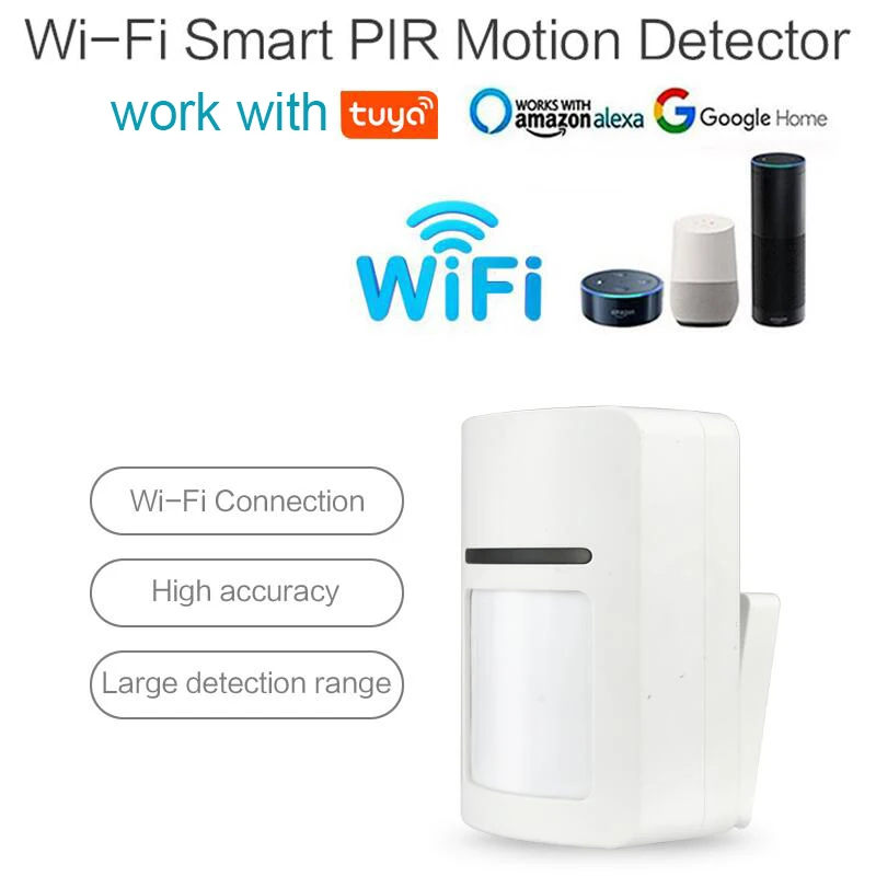 Wifi Motion Sensor Alarm Detector PIR sensor Motion Dectector For Smart Home Automation and App Notification Alerts,No Hub Need
Wifi Motion Sensor Alarm Detector PIR sensor Motion Dectector For Smart Home Automation and App Notification Alerts,No Hub Need