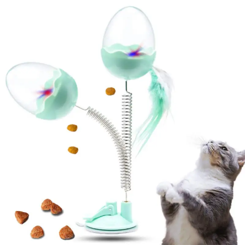 Funny Interactive Cat Toys With LED Light And Feathers Spring Tumbler Leakage Food Kitten Pets Dispenser For IQ Trainning
Funny Interactive Cat Toys With LED Light And Feathers Spring Tumbler Leakage Food Kitten Pets Dispenser For IQ Trainning