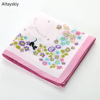 Handkerchiefs Women Elegant Floral Printing Soft Cotton Thin Retro Womens Square Handkerchief Simple Trendy Student Leisure Chic 
Handkerchiefs Women Elegant Floral Printing Soft Cotton Thin Retro Womens Square Handkerchief Simple Trendy Student Leisure Chic