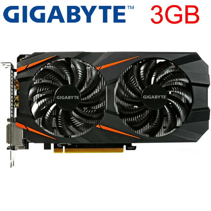 GIGABYTE GTX 1060 3GB 192Bit GDDR5 Graphics Card Original Used Video Cards for nVIDIA VGA Cards Geforce GTX 1050 Ti HDMI 750 960
GIGABYTE GTX 1060 3GB 192Bit GDDR5 Graphics Card Original Used Video Cards for nVIDIA VGA Cards Geforce GTX 1050 Ti HDMI 750 960