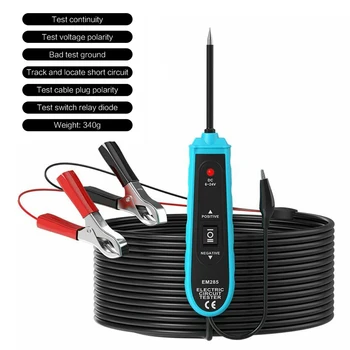EM285 6-24V Power Probe Car Electric Circuit Tester Automotive Tools With 5m Cable Battery Power Probe Circuit Tester
EM285 6-24V Power Probe Car Electric Circuit Tester Automotive Tools With 5m Cable Battery Power Probe Circuit Tester