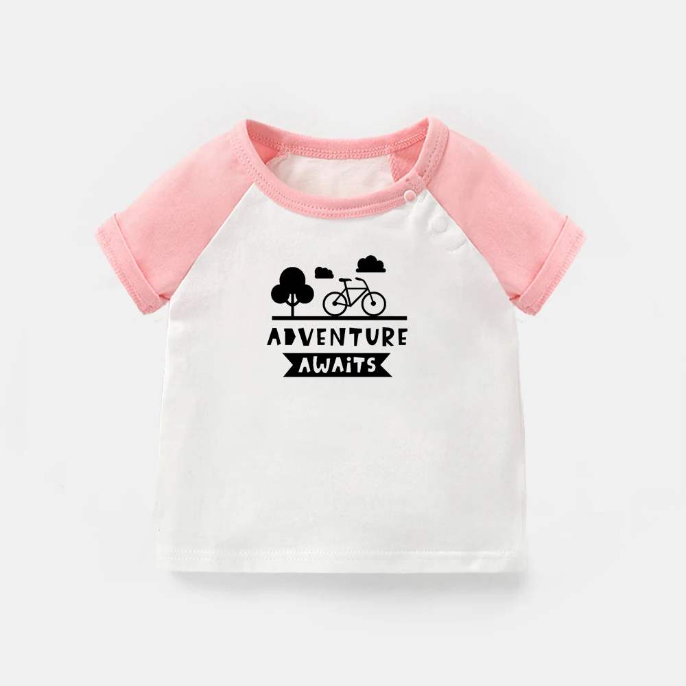 

Приключения, милые, вдохновение, цитата, рекламный дизайн, футболки для новорожденных, для малышей, графика, реглан, цветные футболки с коротким рукавом, топы