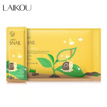 LAIKOU 20Pcs/Pack Snail Extract Sleeping Face Mask Skin Care Reduce Spots Wrinkles Moisturizer Cream Oil Control Shrink Pores
LAIKOU 20Pcs/Pack Snail Extract Sleeping Face Mask Skin Care Reduce Spots Wrinkles Moisturizer Cream Oil Control Shrink Pores