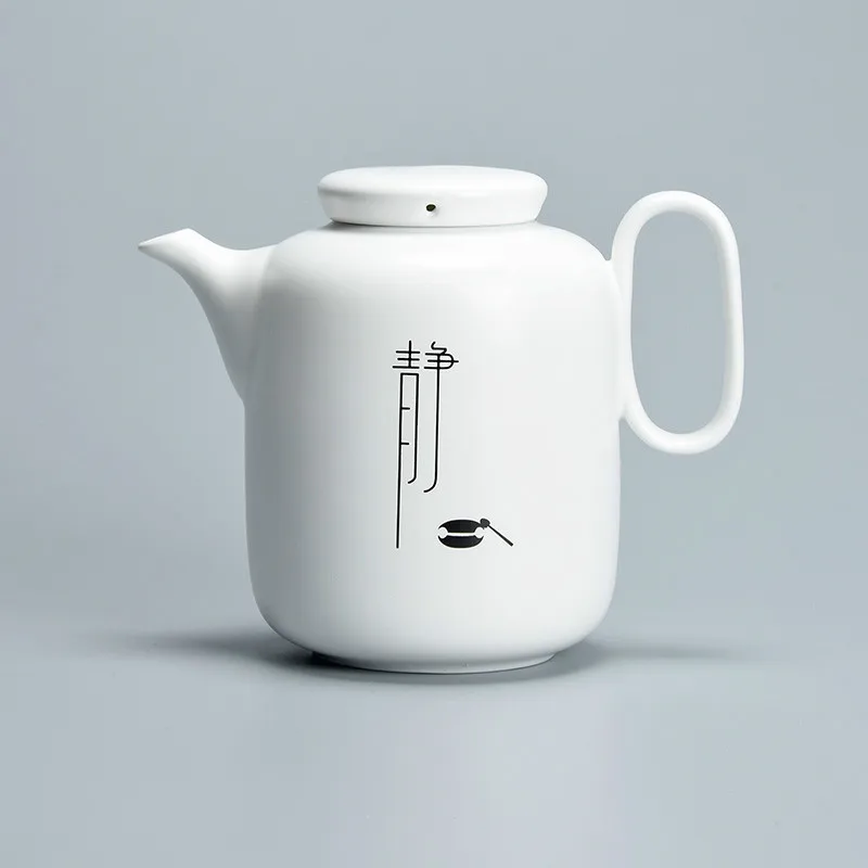 Chinese Style Ceramic Teapot Single Teapot Simple Zen Household Tea Set Large Capacity Ceramic Tea Kettle Handle Pot water jug
Chinese Style Ceramic Teapot Single Teapot Simple Zen Household Tea Set Large Capacity Ceramic Tea Kettle Handle Pot water jug