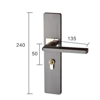 Room suction mute door lock set black simple magnetic door lock indoor bedroom universal type
Room suction mute door lock set black simple magnetic door lock indoor bedroom universal type