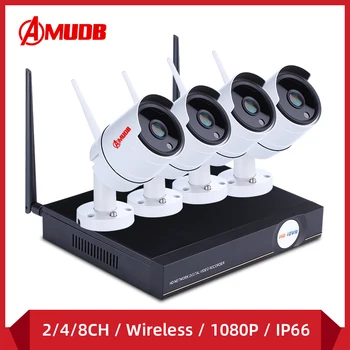 AMUDB H.265 2CH 4CH 8CH 1080P Wireless NVR Kit Wifi Security System 2MP Outdoor CCTV IP Camera P2P Video Surveillance Set
AMUDB H.265 2CH 4CH 8CH 1080P Wireless NVR Kit Wifi Security System 2MP Outdoor CCTV IP Camera P2P Video Surveillance Set