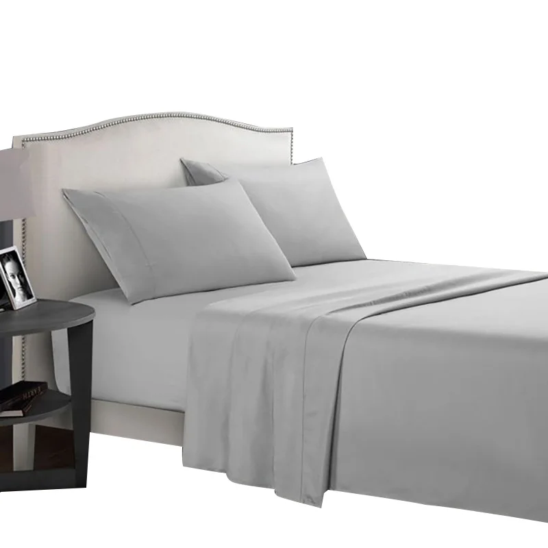 Bedding Set Brief Bed Linens Flat Fitted Sheet with Pillowcase Queen King Size for Single Bed Gray Soft Comfortable White Bed
Bedding Set Brief Bed Linens Flat Fitted Sheet with Pillowcase Queen King Size for Single Bed Gray Soft Comfortable White Bed
