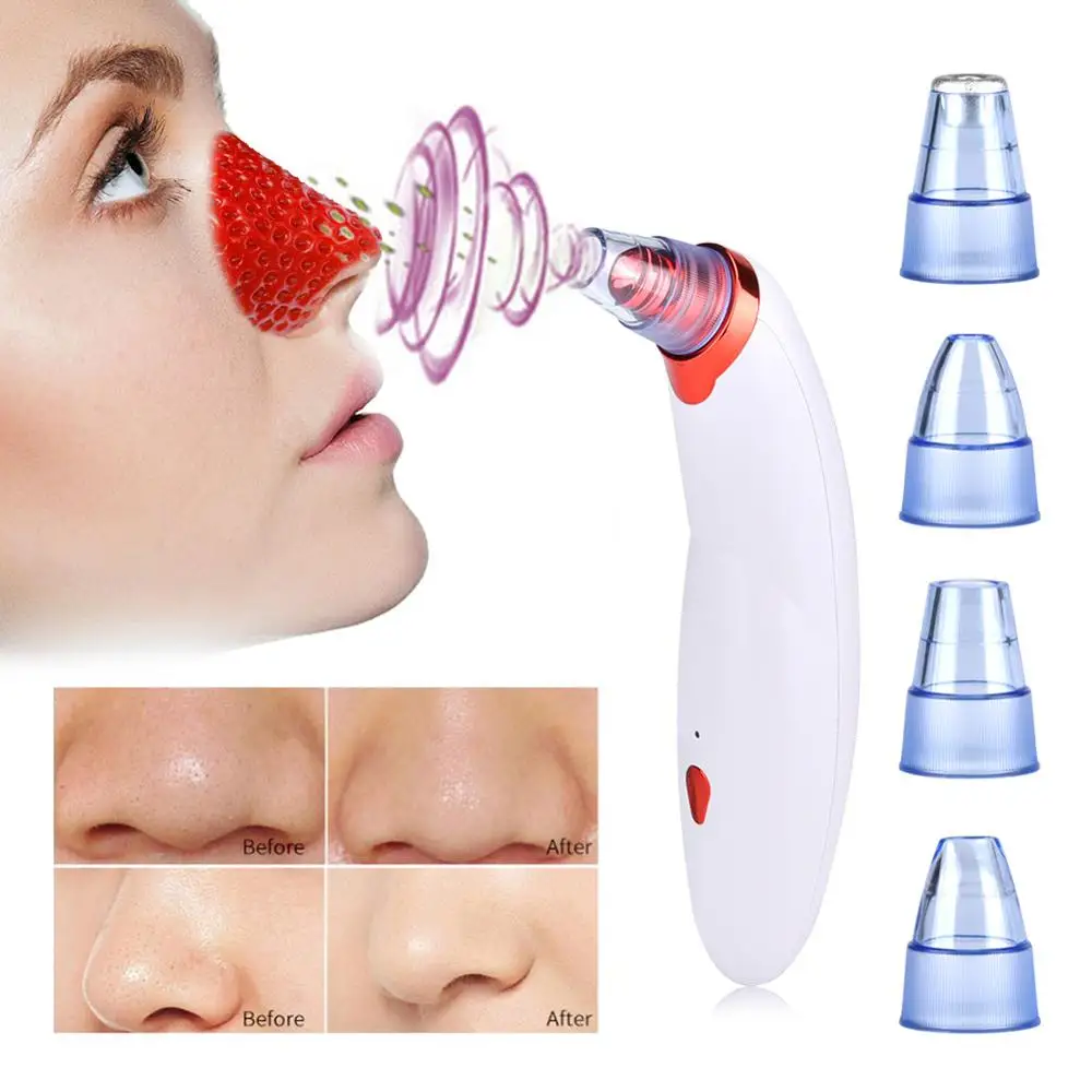 

Blackhead Remover Vacuum Facial Pore Cleanser Electric Acne Comedone Extractor Kit Rechargeable Blackhead Suction Beauty Tool