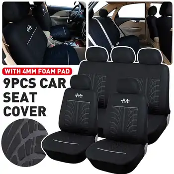 9PCS Universal Car Front Seat Cover Set Polyester Breathable Protection Cover Interior Accessories
9PCS Universal Car Front Seat Cover Set Polyester Breathable Protection Cover Interior Accessories
