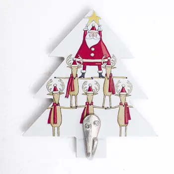 Christmas wooden seamless hooks metal buckle nail-free hook kitchen creative Christmas decorations
Christmas wooden seamless hooks metal buckle nail-free hook kitchen creative Christmas decorations