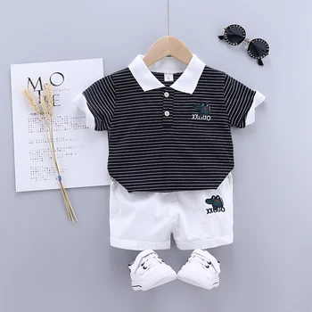2020 Summer Baby Boys Clothing Sets Toddler Infant Short Sleeve Stripe T Shirt Shorts Children Casual Clothes
2020 Summer Baby Boys Clothing Sets Toddler Infant Short Sleeve Stripe T Shirt Shorts Children Casual Clothes