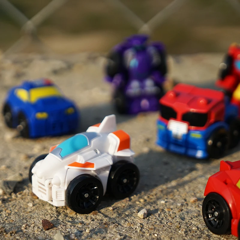 6CM Rescue Bots Car Toys Transformation Robot Action mini version deformation King Kong Figures Toys For Kids Baby Gift