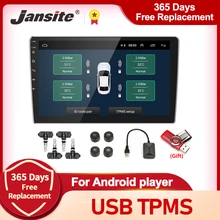 Jansite USB Android TPMS Car Tire Pressure Alarm Monitor System For vehicle Android player Temperature Warning with four sensors Jansite USB Android TPMS Car Tire Pressure Alarm Monitor System For vehicle Android player Temperature Warning with four sensors