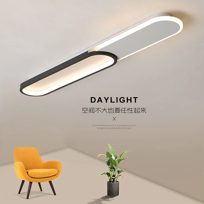 Modern LED Ceiling Light Rectangle office aisle balcony hall Lighting Fixture 110V 220V Black and White
Modern LED Ceiling Light Rectangle office aisle balcony hall Lighting Fixture 110V 220V Black and White
